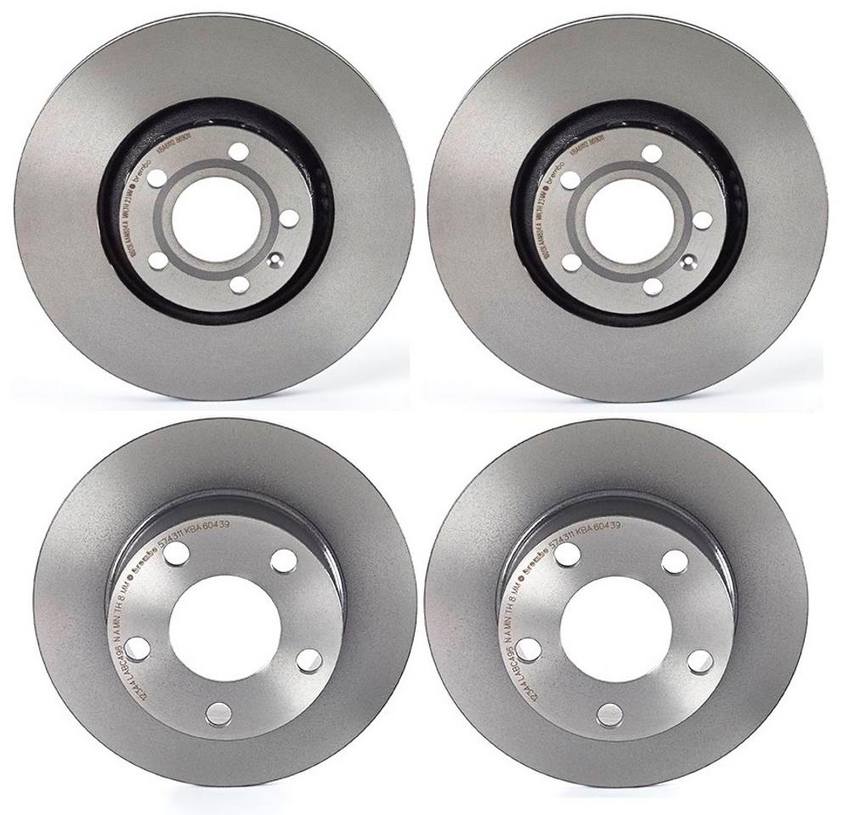 Audi Disc Brake Rotor Kit Front And Rear 312mm245mm 8e0615301r Brembo 1629728kit Brembo 